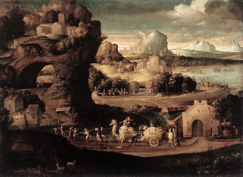 CARPI, Girolamo da Landscape with Magicians fs oil painting picture